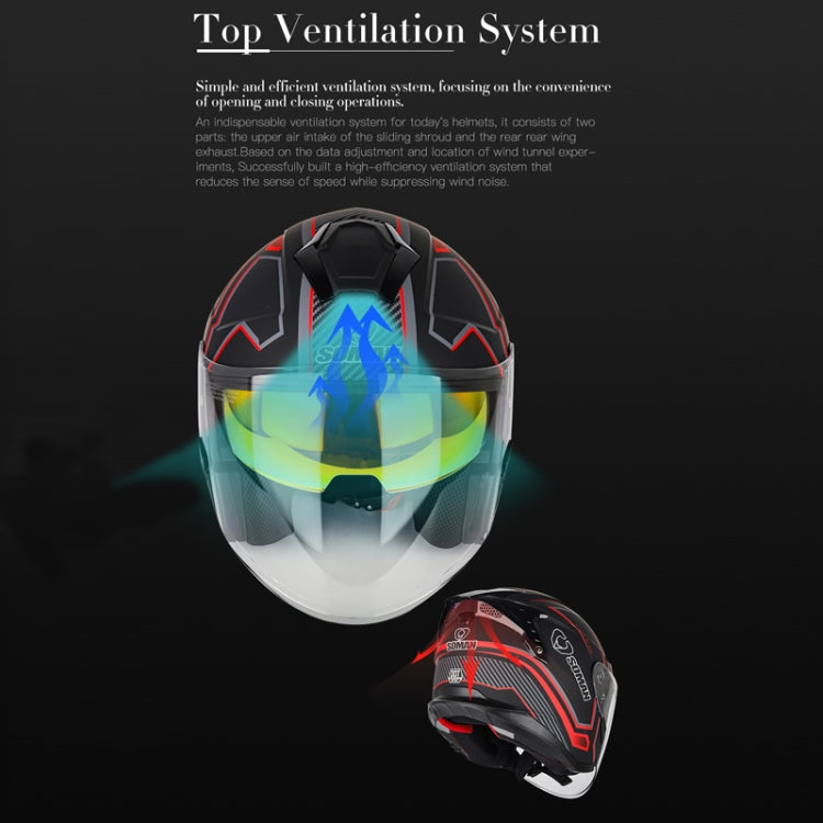 SOMAN Motorcycle Electric Bicycle Dual Lens Riding Helmet, Size: XXL(Pearl White) - free shipping - PMC TechLife - Order now!