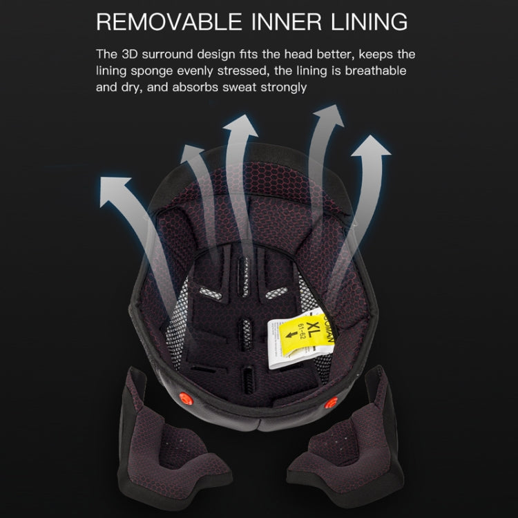 SOMAN Motorcycle Dual Lens Riding Peel-Off Full Coverage Helmet, Size: XL(Black Gray Track) - free shipping - PMC TechLife - Order now!