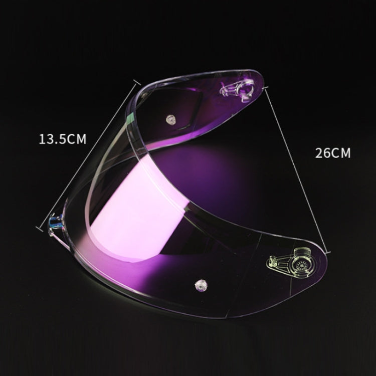 Motorcycle Helmet Lens with Anti-fog Spikes for SOMAN K1/K3SV/K5, Color: Transparent REVO Purple - Helmets by PMC TechLife | Online Shopping South Africa | PMC TechLife | Buy Now Pay Later Mobicred