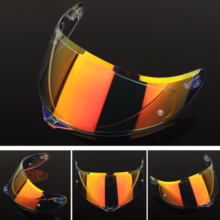 Motorcycle Helmet Lens with Anti-fog Spikes for SOMAN K1/K3SV/K5, Color: Tea Film Revo Purple Red Gold - Helmets by PMC TechLife | Online Shopping South Africa | PMC TechLife | Buy Now Pay Later Mobicred