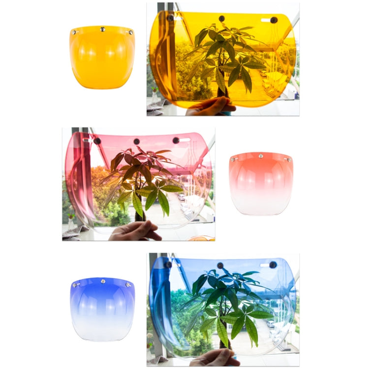 Motorcycle Helmet Three-Button Windproof Lens With Bracket(Rainbow) - Helmets by PMC TechLife | Online Shopping South Africa | PMC TechLife | Buy Now Pay Later Mobicred