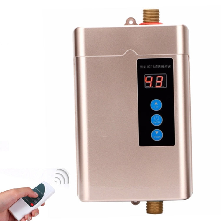 US Plug 3000W  Electric Water Heater With Remote Control Adjustable Temperate(Black) - free shipping - PMC TechLife - Order now!