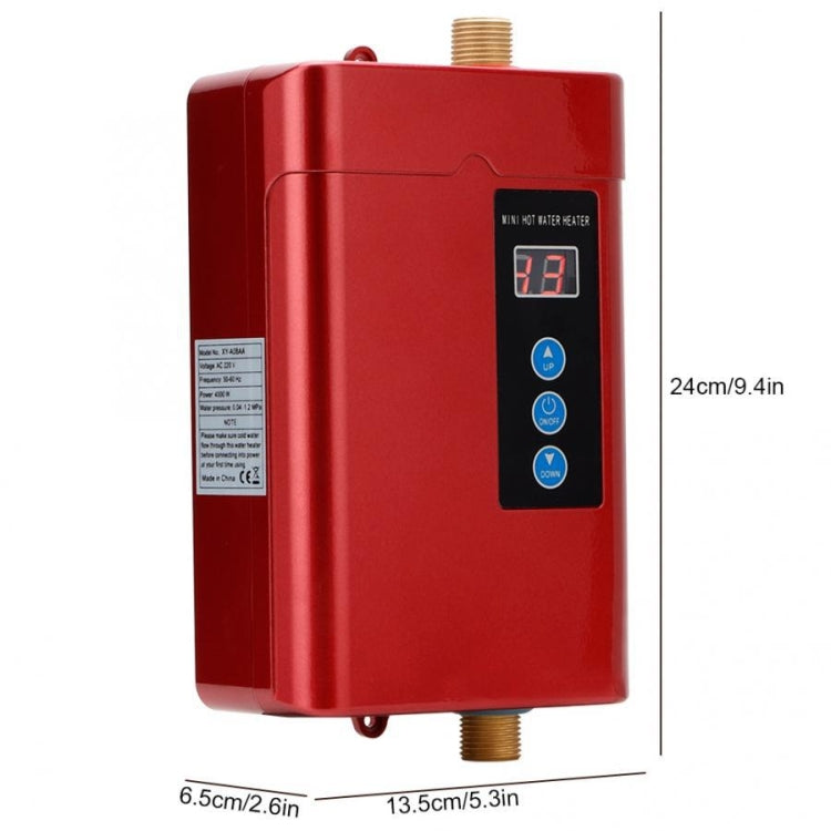 UK Plug 3000W  Electric Water Heater With Remote Control Adjustable Temperate(Red) - free shipping - PMC TechLife - Order now!