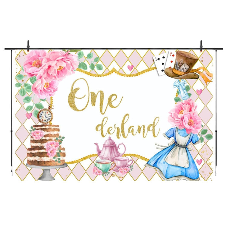 210x150cm Tea Party Tea Cup Teapot Birthday Backdrop Cloth - Birthday Party by PMC TechLife | Online Shopping South Africa | PMC TechLife | Buy Now Pay Later Mobicred