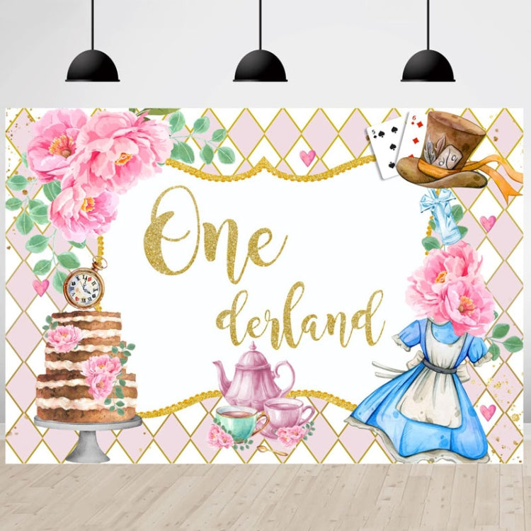 180x180cm Tea Party Tea Cup Teapot Birthday Backdrop Cloth - Birthday Party by PMC TechLife | Online Shopping South Africa | PMC TechLife | Buy Now Pay Later Mobicred