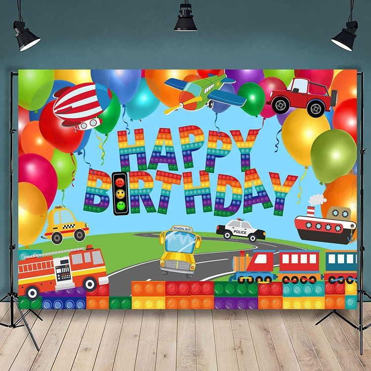 210x150cm Train Fire Truck Party Background Cloth -  by PMC TechLife | Online Shopping South Africa | PMC TechLife | Buy Now Pay Later Mobicred