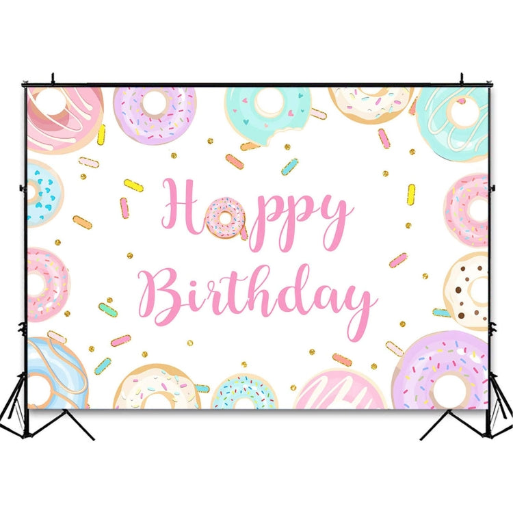210x180cm Donut Cartoon Children Birthday Background Cloth - Birthday Party by PMC TechLife | Online Shopping South Africa | PMC TechLife | Buy Now Pay Later Mobicred