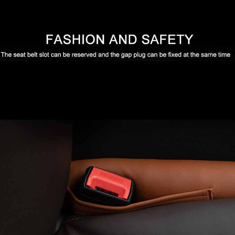 Car Seat Gap Leak-Proof Plugs Debris Storage Bag, Color: Dark Brown Principal Driver - Stowing Tidying by PMC TechLife | Online Shopping South Africa | PMC TechLife | Buy Now Pay Later Mobicred