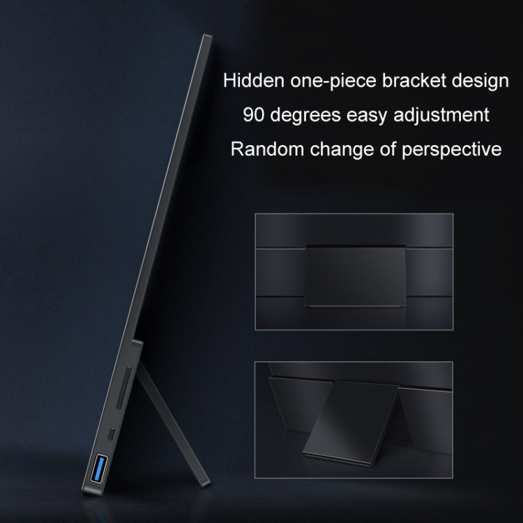 15.6 inch Touch Version 4K Portable External Extended Screen Display For Switch/PS5/Mobile Phone/Computer(US Plug) - LCD Monitors by PMc TechLife | Online Shopping South Africa | PMc TechLife | Buy Now Pay Later Mobicred