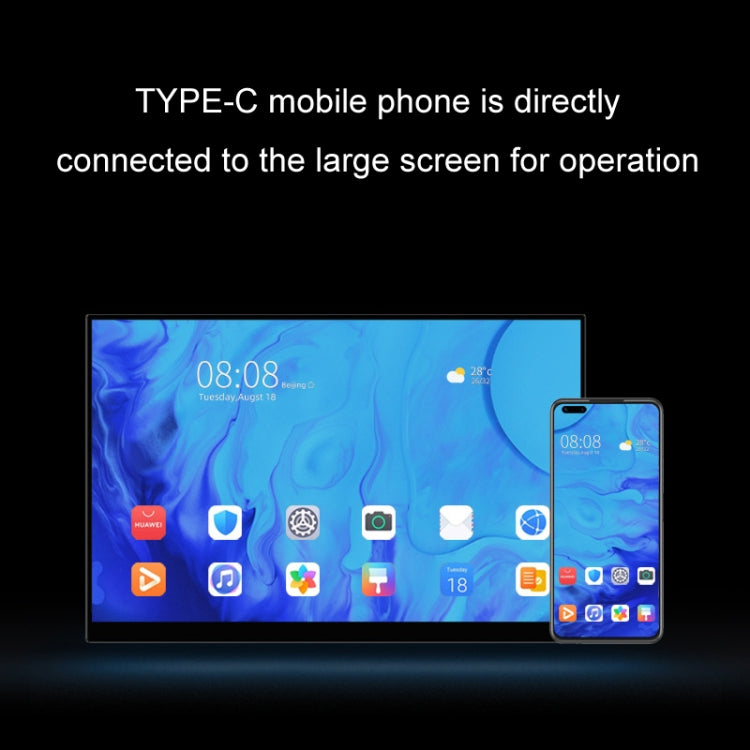 15.6 inch Ordinary Version 4K Portable External Extended Screen Display For Switch/PS5/Mobile Phone/Computer(UK Plug) - LCD Monitors by PMc TechLife | Online Shopping South Africa | PMc TechLife | Buy Now Pay Later Mobicred
