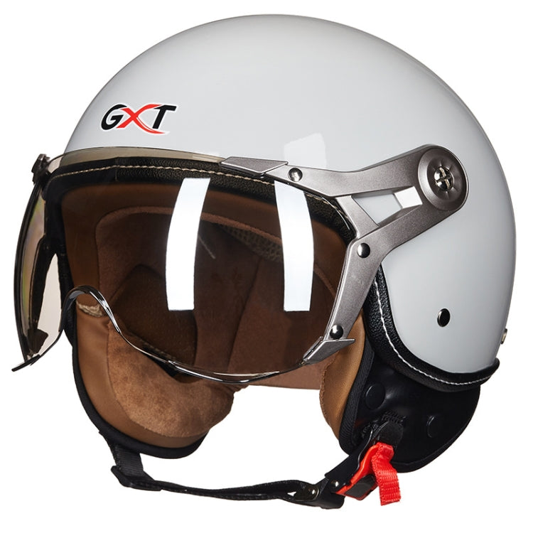 GXT Electric Vehicle Half Cover Helmet Four Seasons Retro Helmet, Size: L(Cold Gray) - free shipping - PMC TechLife - Order now!