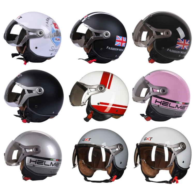 GXT Electric Vehicle Half Cover Helmet Four Seasons Retro Helmet, Size: XL(Matte Black) - free shipping - PMC TechLife - Order now!