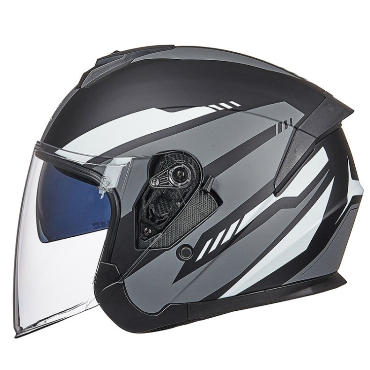 GXT Electric Vehicle Four Seasons Sun Protection & Windshield Double Lens Helmet, Size: L(Matt Black Gray) - free shipping - PMC TechLife - Order now!