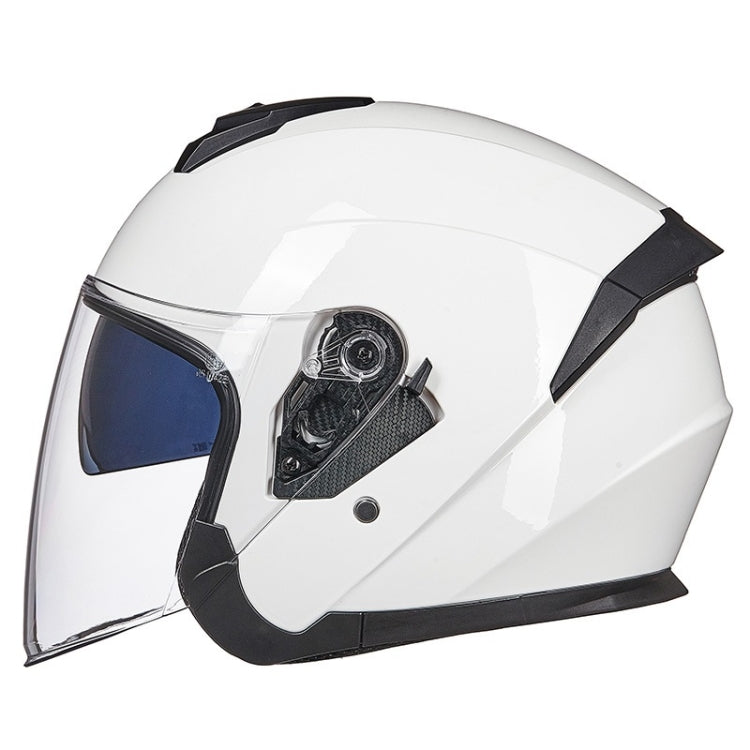 GXT Electric Vehicle Four Seasons Sun Protection & Windshield Double Lens Helmet, Size: XL(Bright White) - Helmets by GXT | Online Shopping South Africa | PMC TechLife | Buy Now Pay Later Mobicred