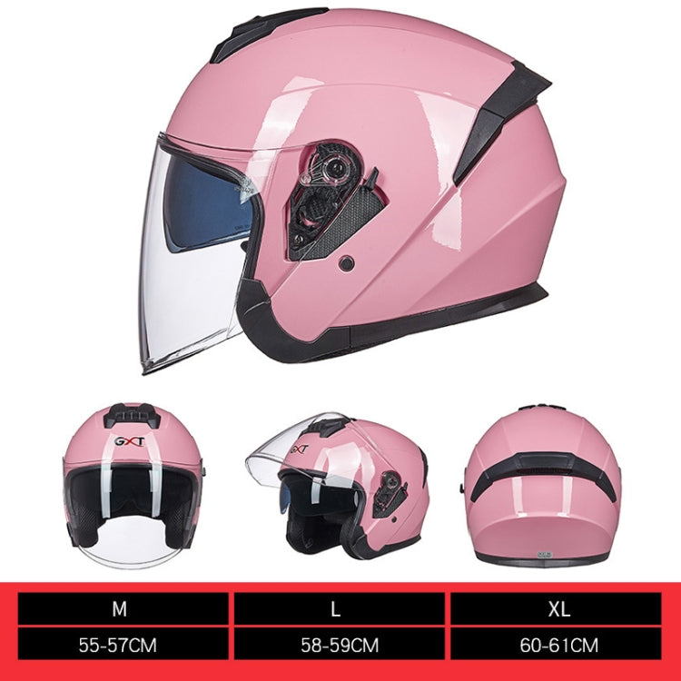 GXT Electric Vehicle Four Seasons Sun Protection & Windshield Double Lens Helmet, Size: L(Matt Black Red) - free shipping - PMC TechLife - Order now!