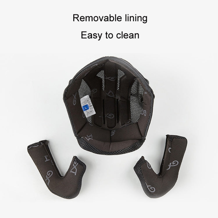 GXT Electric Vehicle Four Seasons Sun Protection & Windshield Double Lens Helmet, Size: L(Matt Black Blue) - free shipping - PMC TechLife - Order now!