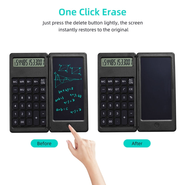 Basic Model 6 inch Learning Business Office Portable Foldable LCD Writing Board Calculator -  by PMC TechLife | Online Shopping South Africa | PMC TechLife | Buy Now Pay Later Mobicred