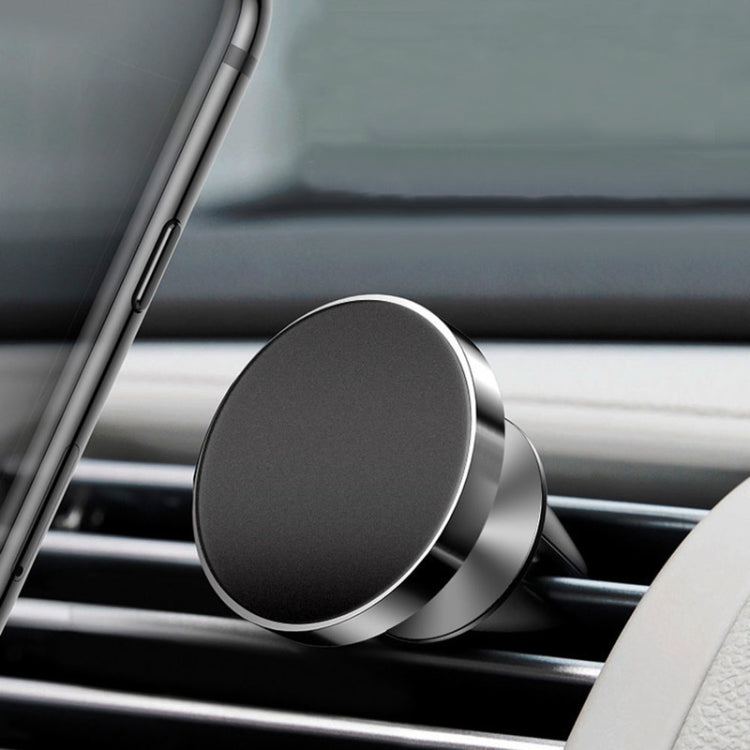 Air Outlet Type Aluminum Alloy Car Magnetic Suction Bracket Navigation Phone Holder(Silver) - Car Holders by PMC TechLife | Online Shopping South Africa | PMC TechLife | Buy Now Pay Later Mobicred