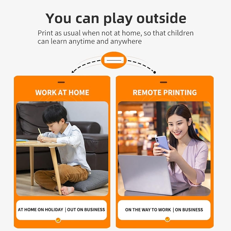 Bluetooth Connection Inkless A4 Printer Portable Mini Student Office Home Photo Printer, Model: X8 - free shipping - PMC TechLife - Order now!