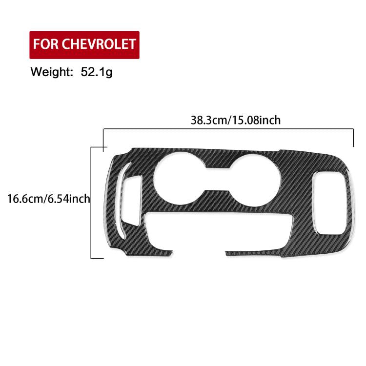 For Chevrolet Malibu 2016-2024 A Model Left-hand Drive Gear Panel Sticker(Black) - Car Interior Mouldings by PMc TechLife | Online Shopping South Africa | PMc TechLife | Buy Now Pay Later Mobicred