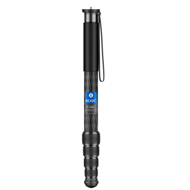 BEXIN P335CF-S Carbon Fiber Monopod Travel Shooting Mobile Phone Live Selfie Bracket Retractable Portable Monopod - Monopods by BEXIN | Online Shopping South Africa | PMC TechLife | Buy Now Pay Later Mobicred