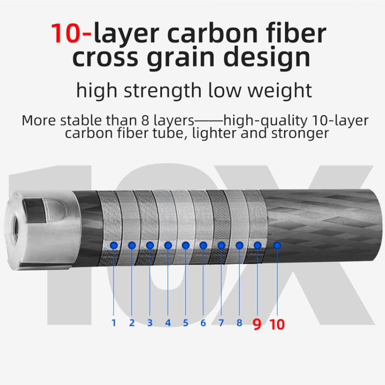 BEXIN P365CF-S Carbon Fiber Monopod Travel Shooting Mobile Phone Live Selfie Bracket Retractable Portable Monopod - Monopods by BEXIN | Online Shopping South Africa | PMC TechLife | Buy Now Pay Later Mobicred