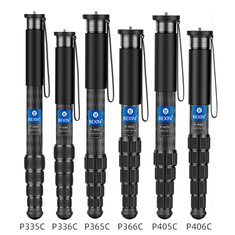 BEXIN P335CF-S Carbon Fiber Monopod Travel Shooting Mobile Phone Live Selfie Bracket Retractable Portable Monopod - Monopods by BEXIN | Online Shopping South Africa | PMC TechLife | Buy Now Pay Later Mobicred