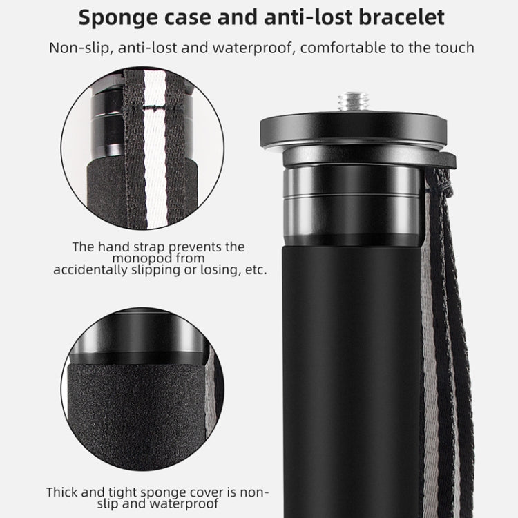 BEXIN P335CF-S Carbon Fiber Monopod Travel Shooting Mobile Phone Live Selfie Bracket Retractable Portable Monopod - Monopods by BEXIN | Online Shopping South Africa | PMC TechLife | Buy Now Pay Later Mobicred