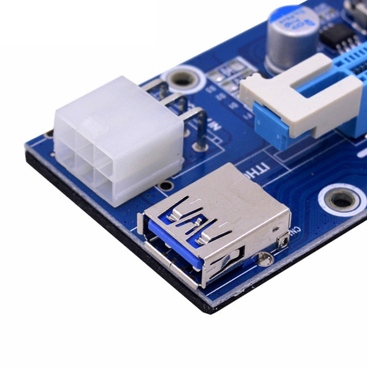 PCE164P-N03 VER006C Mini PCI-E 1X To 16X Riser For Laptop External Image Card, Spec: Blackboard 6pin - free shipping - PMC TechLife - Order now!