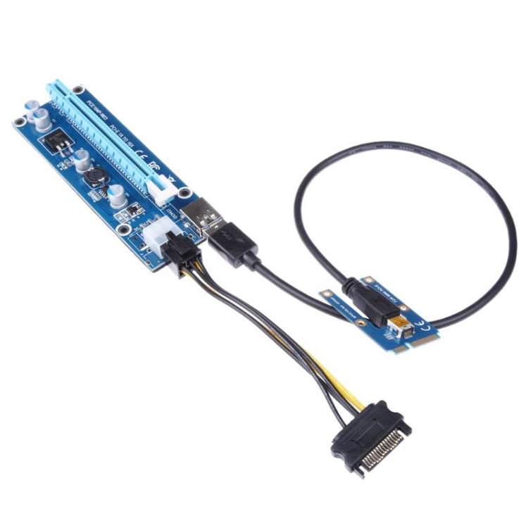 PCE164P-N03 VER006C Mini PCI-E 1X To 16X Riser For Laptop External Image Card, Spec: Blackboard 6pin - free shipping - PMC TechLife - Order now!