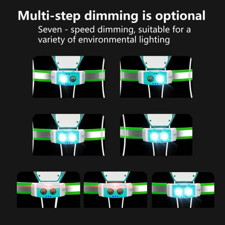 USB Rechargeable Running Light Strap Chest Light(Fluorescent Green) - Reflective Material by PMC TechLife | Online Shopping South Africa | PMC TechLife | Buy Now Pay Later Mobicred