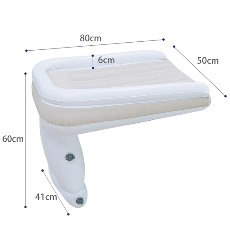 Outdoor Travel Baby Inflatable Bed Children Car Rear Folding Bed Aircraft Inflatable Mattress, Color: Gray+CN Plug Inflatable Pump+Storage Bag+Seat Belt - Baby Furniture by PMC TechLife | Online Shopping South Africa | PMC TechLife