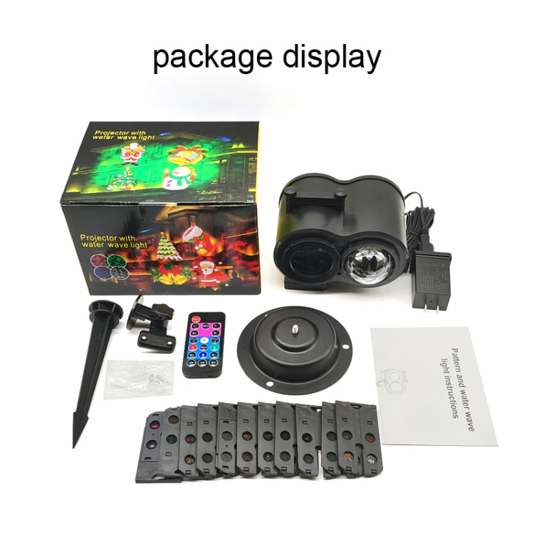 12 Cards EU Plug Color Card Pattern 9W Christmas Projection Light Remote Control Snow Light - Christmas Decoration Lamps by PMc TechLife | Online Shopping South Africa | PMc TechLife | Buy Now Pay Later Mobicred