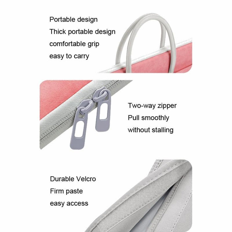 BUBM 14 Inch Full Open Laptop Bag(Pink) - free shipping - PMC Jewellery - Order now!