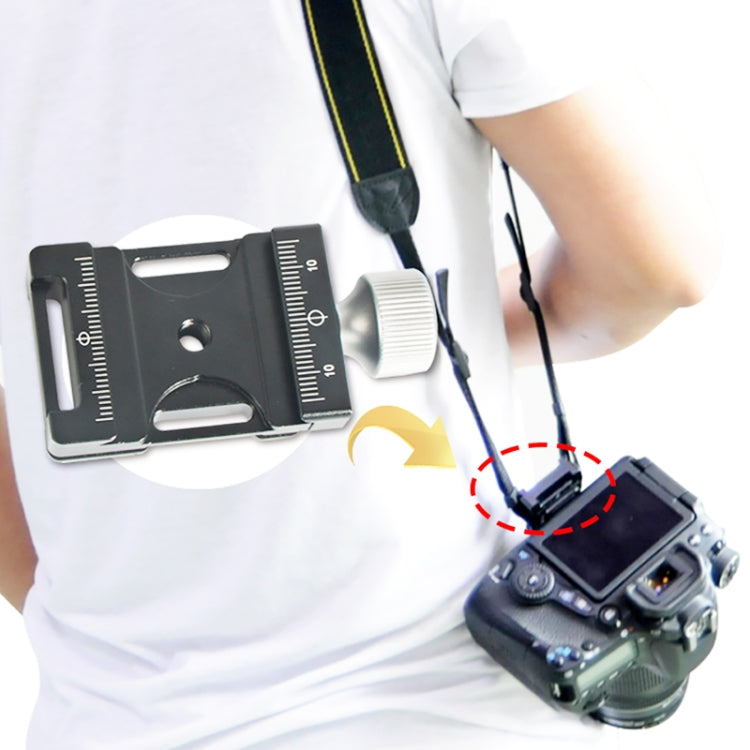 BEXIN QJ-05 Camera Shoulder Strap Clamp Quick Release Plate Clamp Ball Head Adapter - Quick Release Plate by BEXIN | Online Shopping South Africa | PMC TechLife | Buy Now Pay Later Mobicred