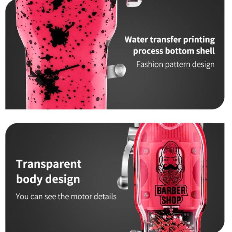 Haircutter Set Transparent Body Oil Head Electric Hair Clipper Men Home Electric Pusher(Earl Green) - free shipping - PMC TechLife - Order now!