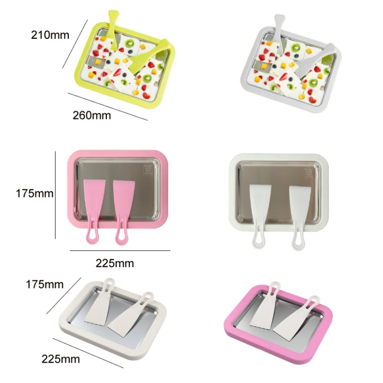 Mini Household Fried Yogurt Machine Children Homemade DIY Fried Ice Tray, Color: Aluminum Alloy Pink 22.5x17.5cm - free shipping - PMC TechLife - Order now!