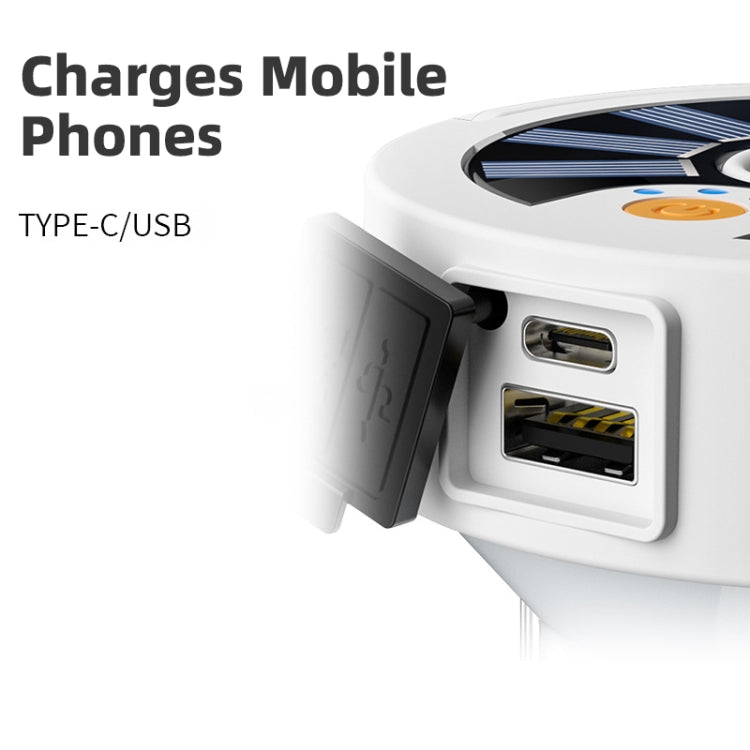 Camping Lantern Outdoor Solar Emergency Lights Multifunctional Tent Light(Black) - Camping Lighting by PMc TechLife | Online Shopping South Africa | PMc TechLife | Buy Now Pay Later Mobicred