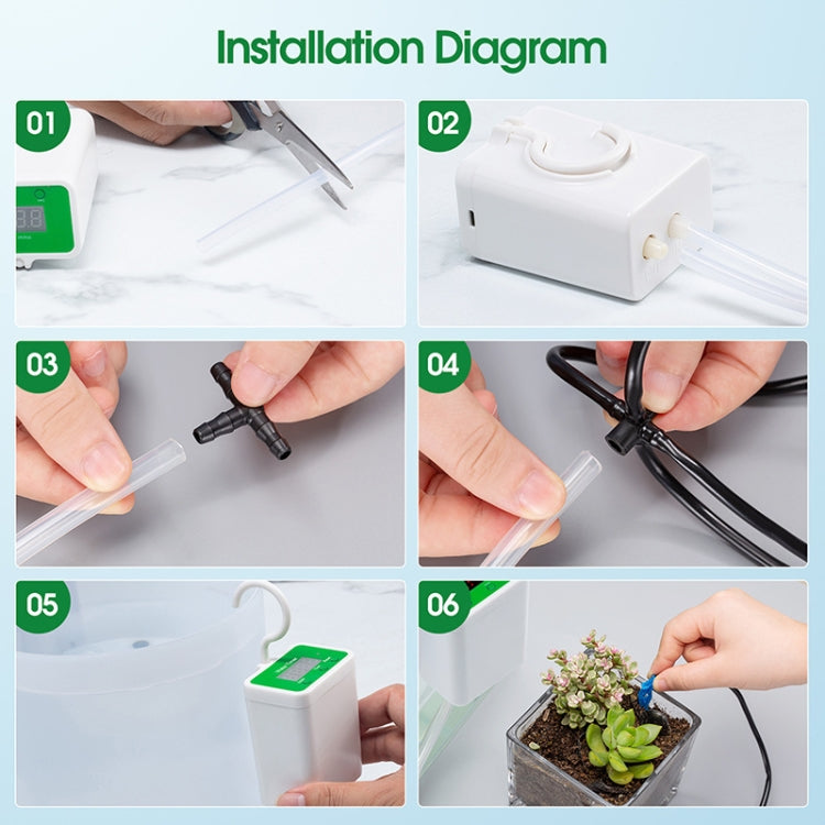 Household Intelligent Drip Irrigation Automatic Watering Timing Machine, Specification: Water 6 Potted Plants - Watering & Irrigation by PMc TechLife | Online Shopping South Africa | PMc TechLife | Buy Now Pay Later Mobicred