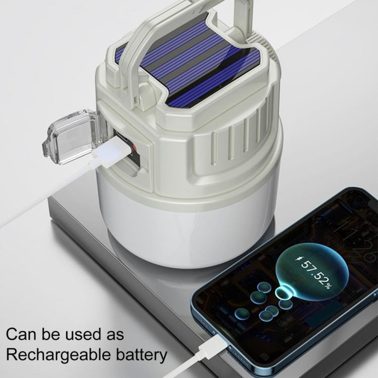 C52 Multifunctional Solar Camping Light Zoomable Waterproof Tent Light With USB Output(Green) - Camping Lighting by PMc TechLife | Online Shopping South Africa | PMc TechLife | Buy Now Pay Later Mobicred