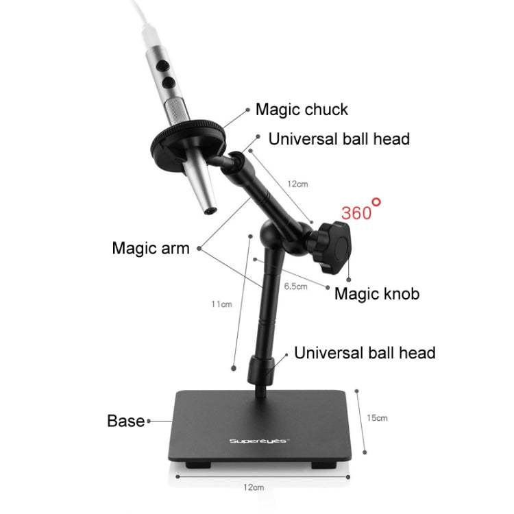 5 Million Digital Electron Microscope Magnifying Dermatoscope, Specification: B008 Waterproof+Z04 Universal Bracket - free shipping - PMC Jewellery - Order now!
