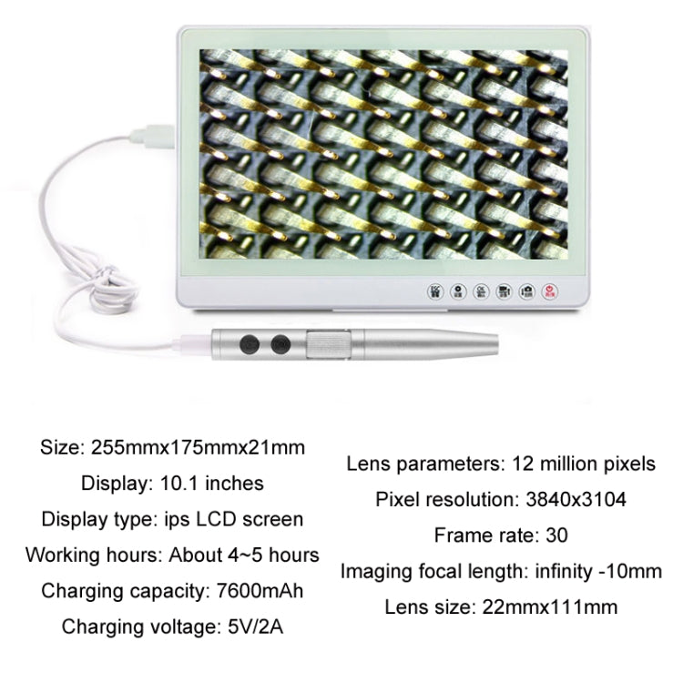 5 Million Digital Electron Microscope Magnifying Dermatoscope, Specification: B008 Waterproof+Z04 Universal Bracket - free shipping - PMC Jewellery - Order now!