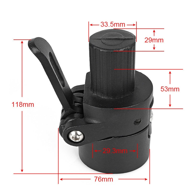 For Xiaomi M365 / Pro Electric Scooter Accessories Folder Assembly(Black) - Accessories & Parts by PMC TechLife | Online Shopping South Africa | PMC TechLife | Buy Now Pay Later Mobicred