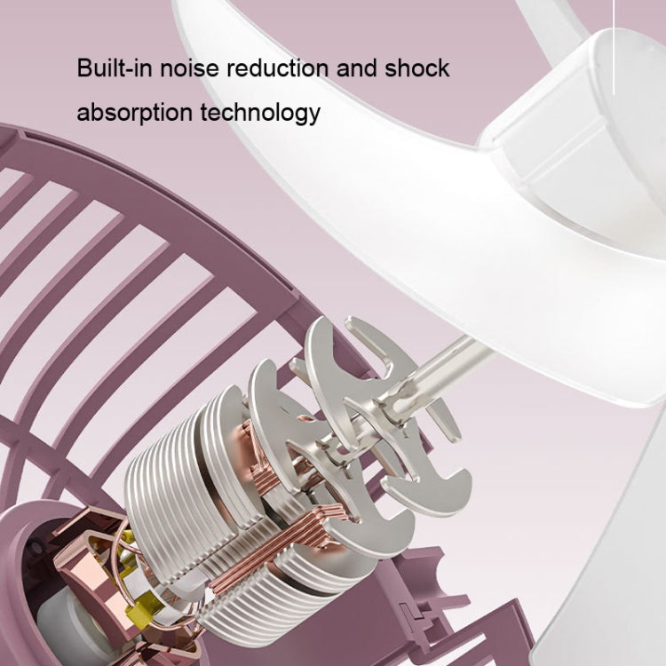 Dormitory Portable Animal Ear Desktop Electric Fan, Style: Charging Version Pink - free shipping - PMC Jewellery - Order now!