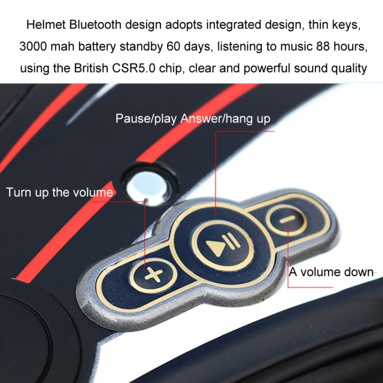 KUQIBAO Motorcycle Smart Bluetooth Sun Protection Double Lens Safety Helmet, Size: L(Matte Black Phantom Fiber+Gray Rear Spoiler) - free shipping - PMC TechLife - Order now!