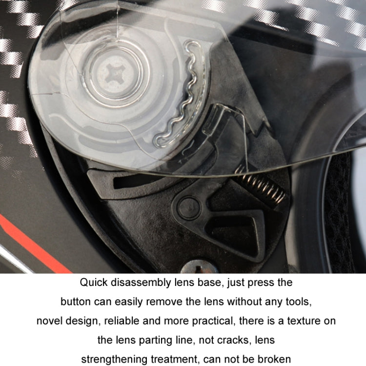 KUQIBAO Motorcycle Smart Bluetooth Sun Protection Double Lens Safety Helmet, Size: L(Matte Black Phantom Fiber+Gray Rear Spoiler) - free shipping - PMC TechLife - Order now!
