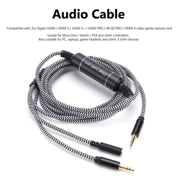 For HD60 S+ Chat Link Pro Mobile Game Projection Cable Voice Party Live Recording Audio Cable - Microphone Audio Cable & Connector by PMC TechLife | Online Shopping South Africa | PMC TechLife
