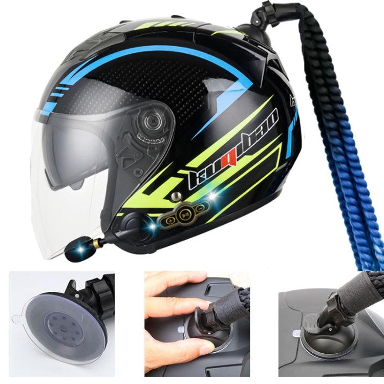 KUQIBAO Motorcycle Bluetooth Headset Double Lens Helmet With Braid, Size: XL(Fruits Black Phantom Fiber) - free shipping - PMC TechLife - Order now!