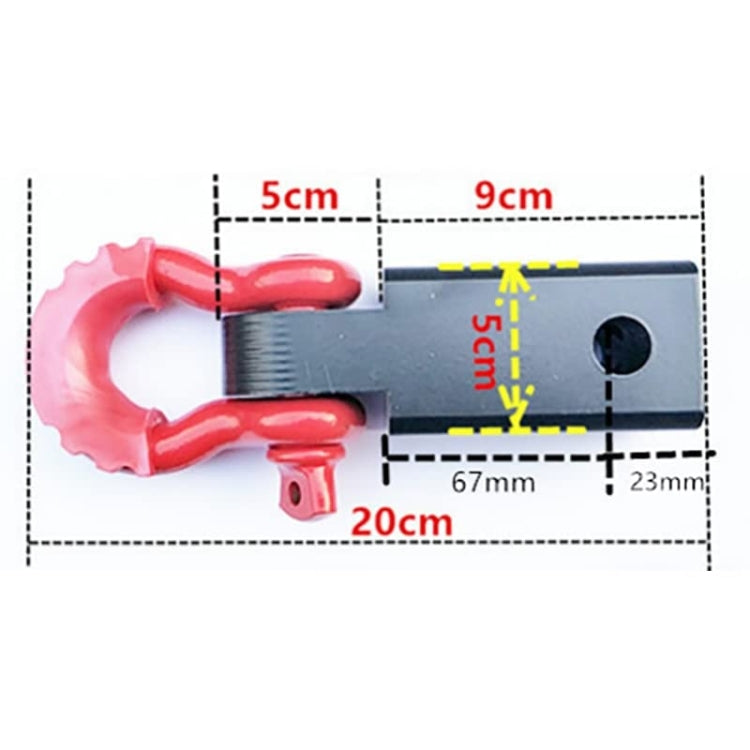 Solid Trailer Arm Off-Road Vehicle Rear Bumper Modified Traction Connector, Color: Black Red - Towing Bars by PMC TechLife | Online Shopping South Africa | PMC TechLife | Buy Now Pay Later Mobicred