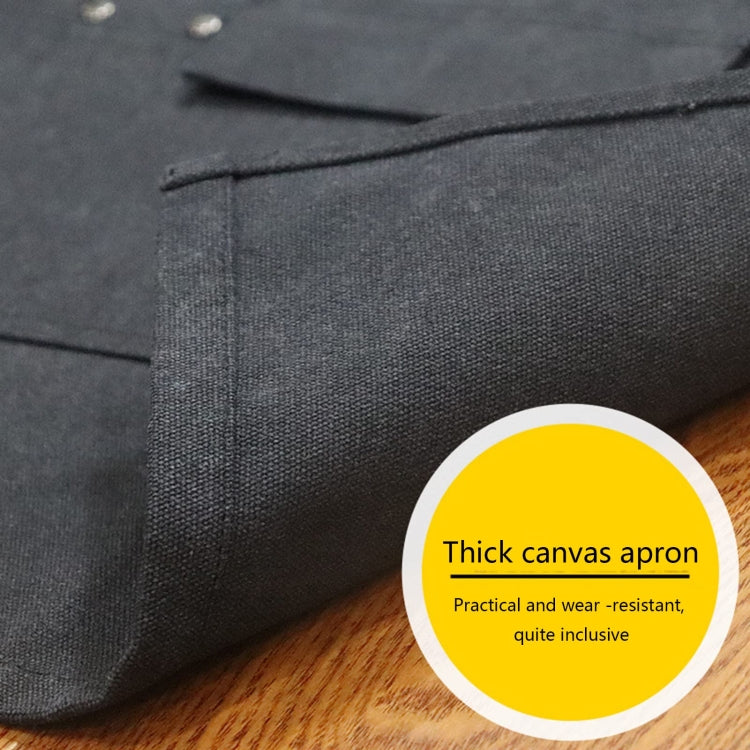 Heavy Canvas Workwear Craftsman April(Black) - Aprons & Caps by PMC TechLife | Online Shopping South Africa | PMC TechLife